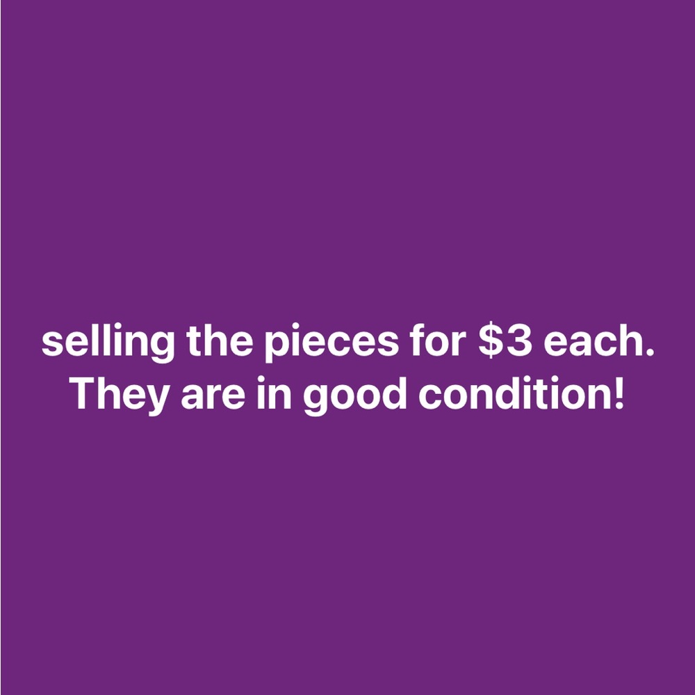 Text Only Listing on Purple Background